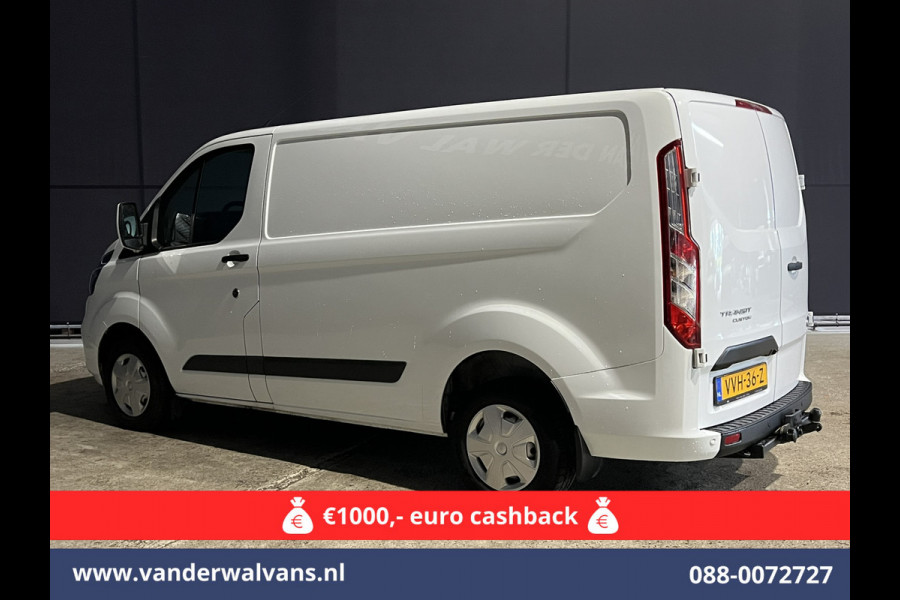 Ford Transit Custom 2.0 TDCI L1H1 Euro6 Airco | Navigatie | Camera | LED | Cruisecontrol Stoelverwarming Parkeersensoren, Verwarmde voorruit, Bijrijdersbank, 2500kg trekvermogen