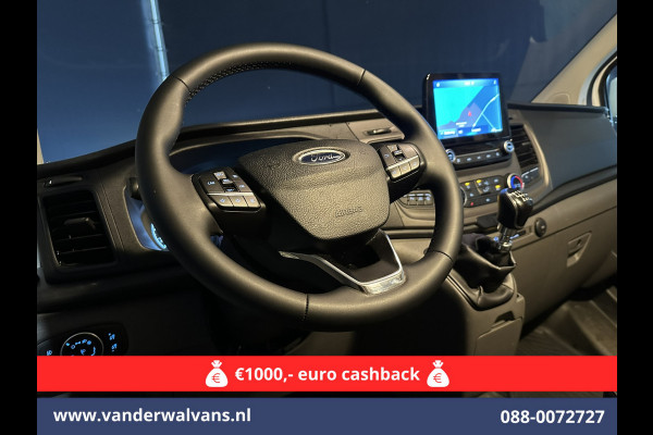 Ford Transit Custom 2.0 TDCI L1H1 Euro6 Airco | Navigatie | Camera | LED | Cruisecontrol Stoelverwarming Parkeersensoren, Verwarmde voorruit, Bijrijdersbank, 2500kg trekvermogen