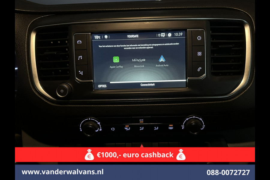 Opel Vivaro 2.0 CDTI 150pk L3H1 Dubbele Cabine Euro6 Airco | Camera | Navigatie | 5-zits | 2500kg Trekhaak Apple Carplay, Android Auto, Cruisecontrol, LM Velgen, Parkeersensoren