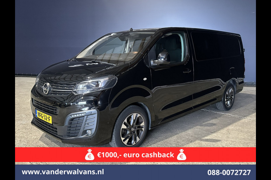Opel Vivaro 2.0 CDTI 150pk L3H1 Dubbele Cabine Euro6 Airco | Camera | Navigatie | 5-zits | 2500kg Trekhaak Apple Carplay, Android Auto, Cruisecontrol, LM Velgen, Parkeersensoren