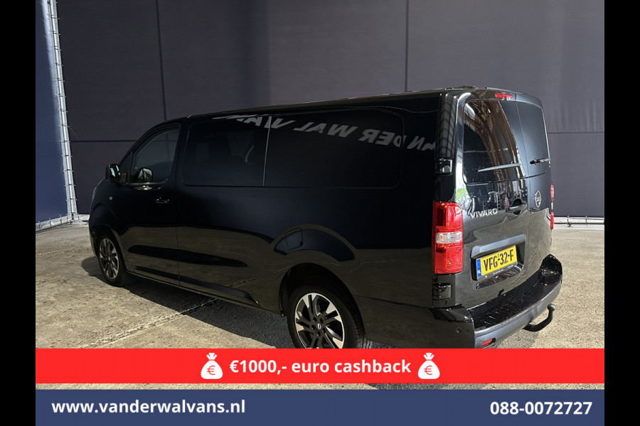 Opel Vivaro 2.0 CDTI 150pk L3H1 Dubbele Cabine Euro6 Airco | Camera | Navigatie | 5-zits | 2500kg Trekhaak Apple Carplay, Android Auto, Cruisecontrol, LM Velgen, Parkeersensoren