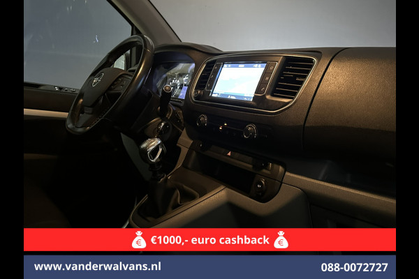 Opel Vivaro 2.0 CDTI 150pk L3H1 Dubbele Cabine Euro6 Airco | Camera | Navigatie | 5-zits | 2500kg Trekhaak Apple Carplay, Android Auto, Cruisecontrol, LM Velgen, Parkeersensoren