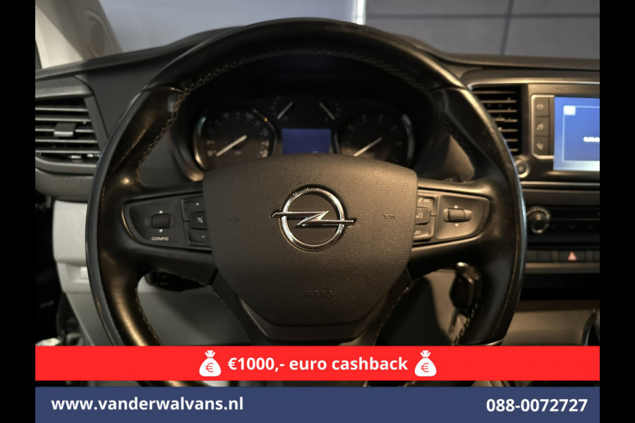 Opel Vivaro 2.0 CDTI 150pk L3H1 Dubbele Cabine Euro6 Airco | Camera | Navigatie | 5-zits | 2500kg Trekhaak Apple Carplay, Android Auto, Cruisecontrol, LM Velgen, Parkeersensoren