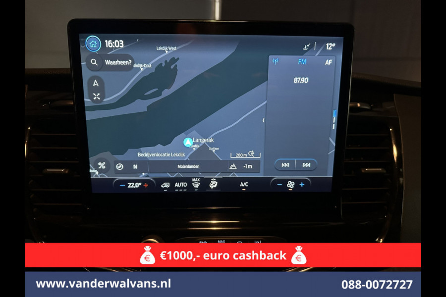 Ford Transit 2.0 TDCI 131pk L4H3 Jumbo Euro6 Airco | Camera | Navigatie | Cruisecontrol | Parkeersensoren | Apple Carplay Android Auto, Bijrijdersbank, 2800kg trekvermogen
