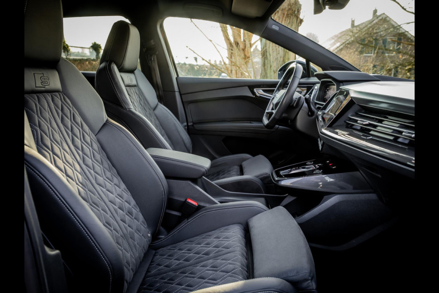 Audi Q4 e-tron 50 Quattro Launch S Competition 77 kWh | Adaptieve Cruise Control | Eerste eigenaar | SoH 91%