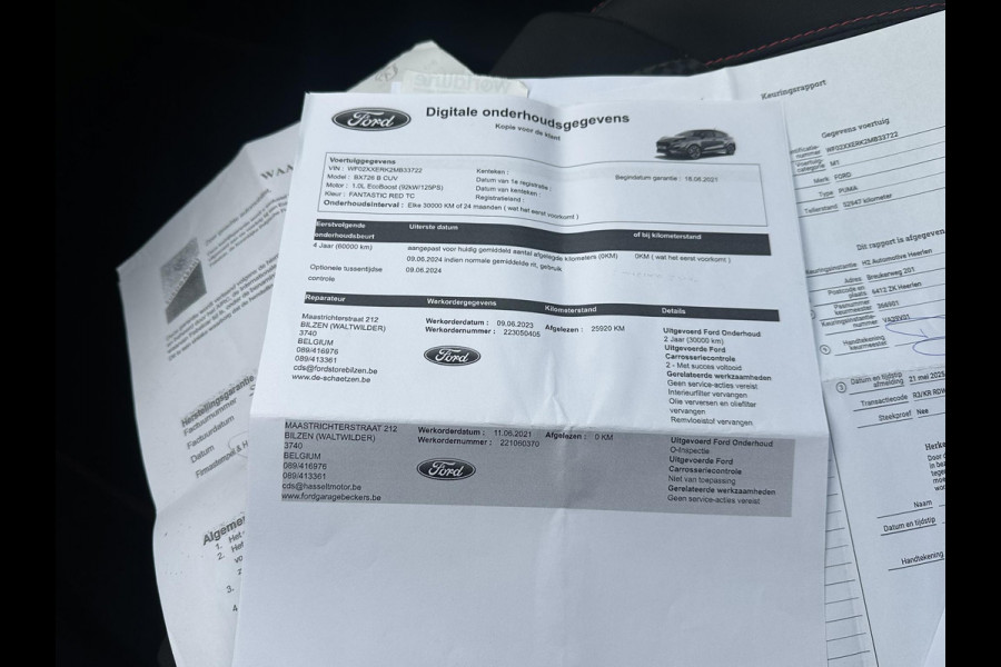 Ford Puma 1.0 EcoBoost Hybrid ST-Line Vignale | STOEL/STUUR VERWARMING | APPLECARPLAY/ANDROID AUTO | ELEK. ACHTERKLEP | DODEHOEK | KEYLESS | WINTER PACK | VOORUITVERWARMING| CAMERA| DEALER ONDERHOUDEN