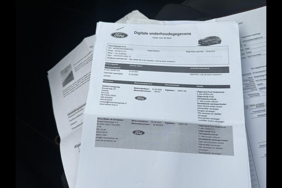 Ford Puma 1.0 EcoBoost Hybrid ST-Line Vignale | STOEL/STUUR VERWARMING | APPLECARPLAY/ANDROID AUTO | ELEK. ACHTERKLEP | DODEHOEK | KEYLESS | WINTER PACK | VOORUITVERWARMING| CAMERA| DEALER ONDERHOUDEN