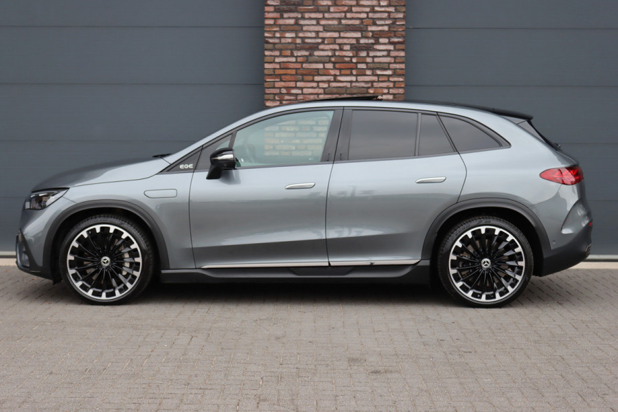 Mercedes-Benz EQE SUV 500 4Matic AMG Line 96 kWh | Hyperscreen | Airmatic | Achterasbesturing | Distronic+ | Stoelventilatie | Trekhaak | Burmester | Memory | HUD | Warmtepomp |
