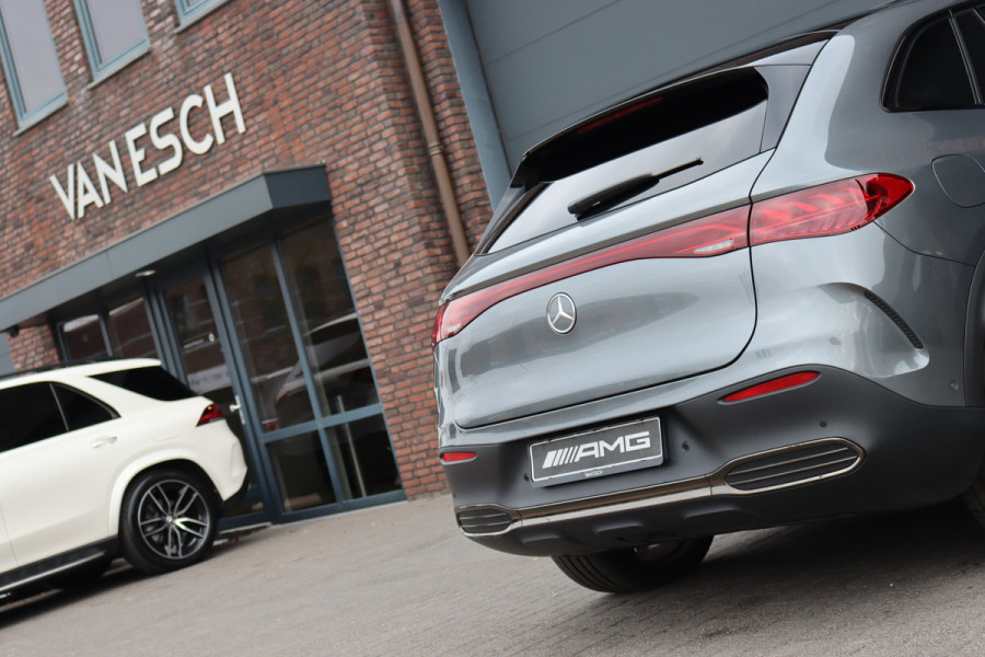 Mercedes-Benz EQE SUV 500 4Matic AMG Line 96 kWh | Hyperscreen | Airmatic | Achterasbesturing | Distronic+ | Stoelventilatie | Trekhaak | Burmester | Memory | HUD | Warmtepomp |