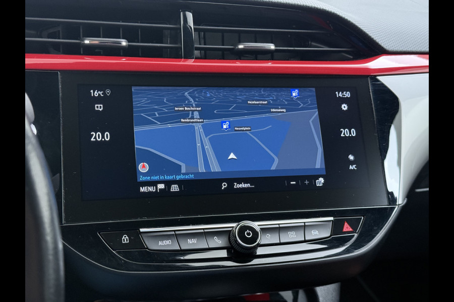 Opel CORSA-E GS Line 50kWh Navi Ecc Stoel+Stuurverwarming Apple Carplay Android Auto Cruise Control Pdc SOH 89% Led Lane Assist Privacy Glas Regen-Lichtsensor Led Keyless Verkeersbord detectie Rijstrooksensor Dealeronderhouden