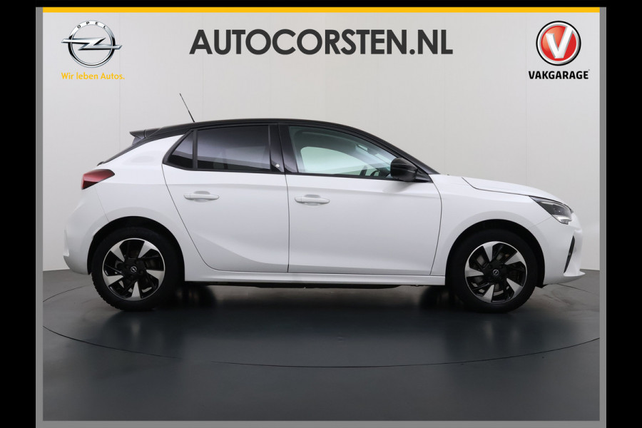 Opel CORSA-E Edition+ 50kWh Warmtepomp Fase 3 Laden Navi Stoel+Stuurverwarming 360°Camera Two-Tone Lak Ecc Navi Pack Parkeer Pack Pdc DAB Lmv 16" Privacy Glas Led Isofix Regen-Lichtsensor LaneAssist Origineel Nederlandse Auto SOH 89% Zeer compleet!