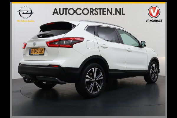 Nissan QASHQAI 1.3T 141PK Panoramadak Trekhaak 360°Camera Apple Carplay Android Auto Navio Ecc DIG-T N-Connecta Cruise control Dab Lmv 18" Bluetooth Led Verkeersbord detectie Regensensor Rijstrooksensor Keyless 1.300KG Trekgewicht Euro 6