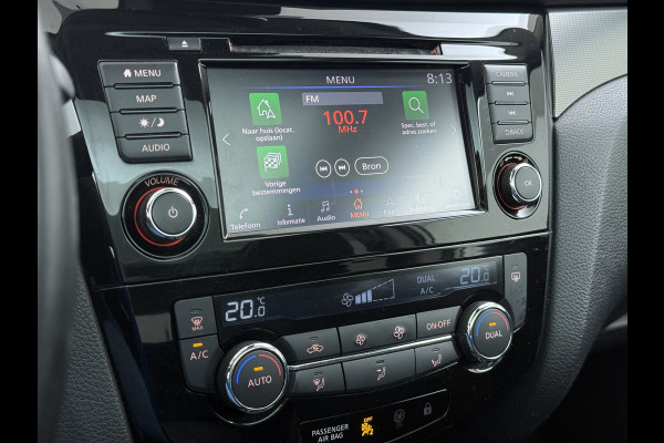 Nissan QASHQAI 1.3T 141PK Panoramadak Trekhaak 360°Camera Apple Carplay Android Auto Navio Ecc DIG-T N-Connecta Cruise control Dab Lmv 18" Bluetooth Led Verkeersbord detectie Regensensor Rijstrooksensor Keyless 1.300KG Trekgewicht Euro 6