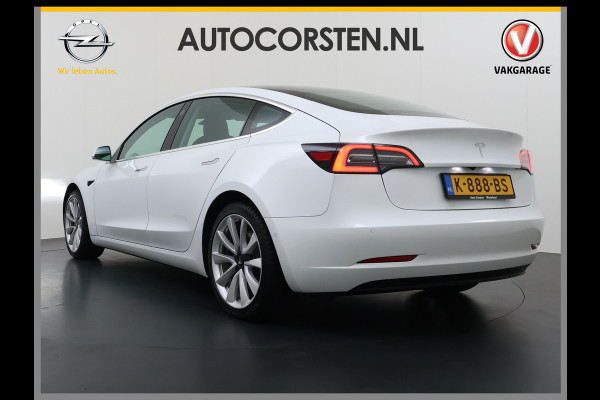 Tesla Model 3 RWD SR plus 325PK SOH 90% LFP Accu Lmv 19" AutoPilot Leder Panoramadak Adaptive-Cruise Camera's Elektr.-Stuur+Stoelen+Spiegels+G Navi LED DAB Voorverwarmen interieur via App Keyless One-Pedal-Drive 1e Eigenaar Origineel Nederlandse Auto Fabrieksgarantie op motor en accu tot 05-12-2028/160.000km