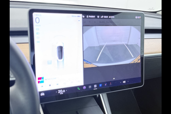 Tesla Model 3 RWD SR plus 325PK SOH 90% LFP Accu Lmv 19" AutoPilot Leder Panoramadak Adaptive-Cruise Camera's Elektr.-Stuur+Stoelen+Spiegels+G Navi LED DAB Voorverwarmen interieur via App Keyless One-Pedal-Drive 1e Eigenaar Origineel Nederlandse Auto Fabrieksgarantie op motor en accu tot 05-12-2028/160.000km