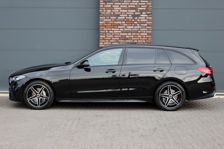 Mercedes-Benz C-Klasse Estate 300 e AMG Line | Distronic+ | Panoramadak | Memory | Stoelverwarming/-ventilatie | Verwarmd Stuurwiel | HUD | Leder | Digital Light | Surround Camera |
