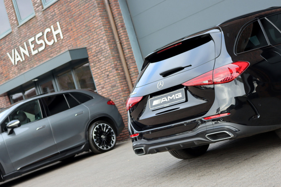 Mercedes-Benz C-Klasse Estate 300 e AMG Line | Distronic+ | Panoramadak | Memory | Stoelverwarming/-ventilatie | Verwarmd Stuurwiel | HUD | Leder | Digital Light | Surround Camera |
