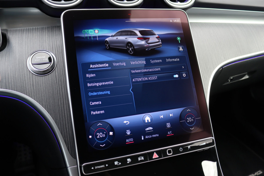 Mercedes-Benz C-Klasse Estate 300 e AMG Line | Distronic+ | Panoramadak | Memory | Stoelverwarming/-ventilatie | Verwarmd Stuurwiel | HUD | Leder | Digital Light | Surround Camera |