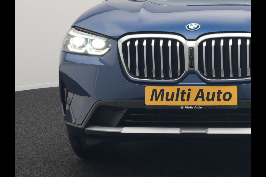 BMW X3 xDrive30e Business Edition Plus Plug In Hybrid 293pk FACELIFT Dealer O.H. PHEV | Trekhaak Af Fabriek | Panodak | 360 Camera | Lederen Sportstoelen Memory & Verwarmd | Sfeerverlichting | Apple Carplay | Keyless | Virtual | Navigatie | DAB | Cruise Control |