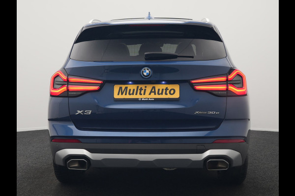 BMW X3 xDrive30e Business Edition Plus Plug In Hybrid 293pk FACELIFT Dealer O.H. PHEV | Trekhaak Af Fabriek | Panodak | 360 Camera | Lederen Sportstoelen Memory & Verwarmd | Sfeerverlichting | Apple Carplay | Keyless | Virtual | Navigatie | DAB | Cruise Control |