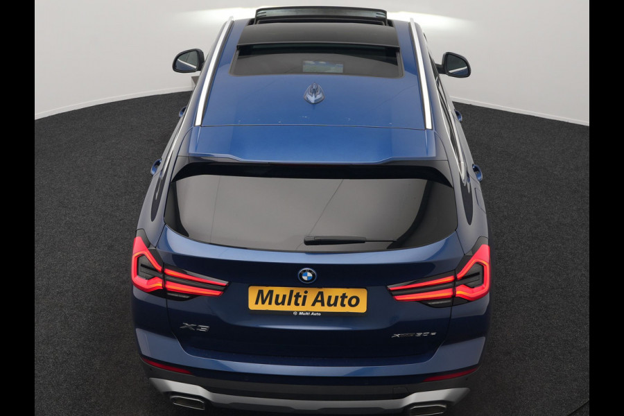 BMW X3 xDrive30e Business Edition Plus Plug In Hybrid 293pk FACELIFT Dealer O.H. PHEV | Trekhaak Af Fabriek | Panodak | 360 Camera | Lederen Sportstoelen Memory & Verwarmd | Sfeerverlichting | Apple Carplay | Keyless | Virtual | Navigatie | DAB | Cruise Control |