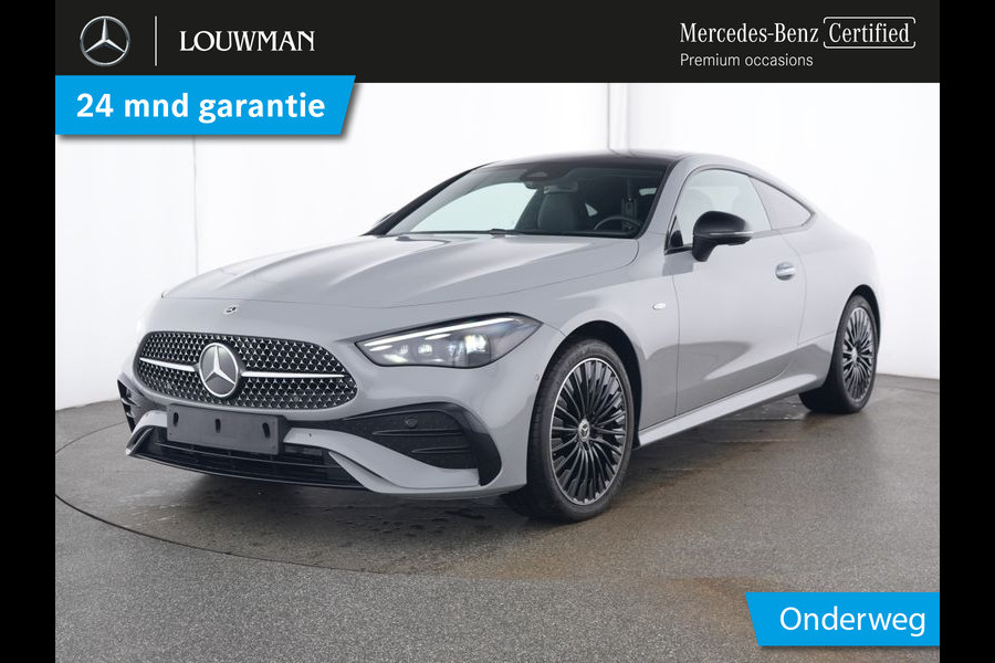 Mercedes-Benz CLE Coupé 300 e AMG Plug-In Hybride AMG | Night Pakket | Panorama Schuif-Kanteldak | Digital Licht | Burmester® | Stuur en Stoelverwarming. Inclusief 24 maanden MB Certified garantie voor Europa.