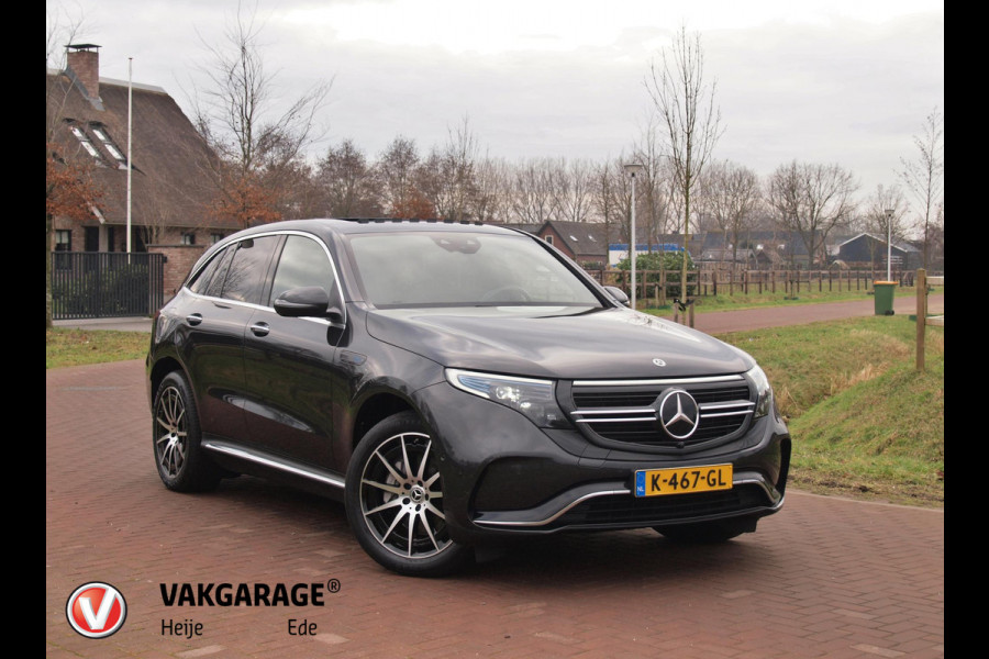 Mercedes-Benz EQC 400 4MATIC Business Solution AMG 80 kWh | SOH 95% | Panoramadak | Trekhaak | Sfeerverlichting | Camera |
