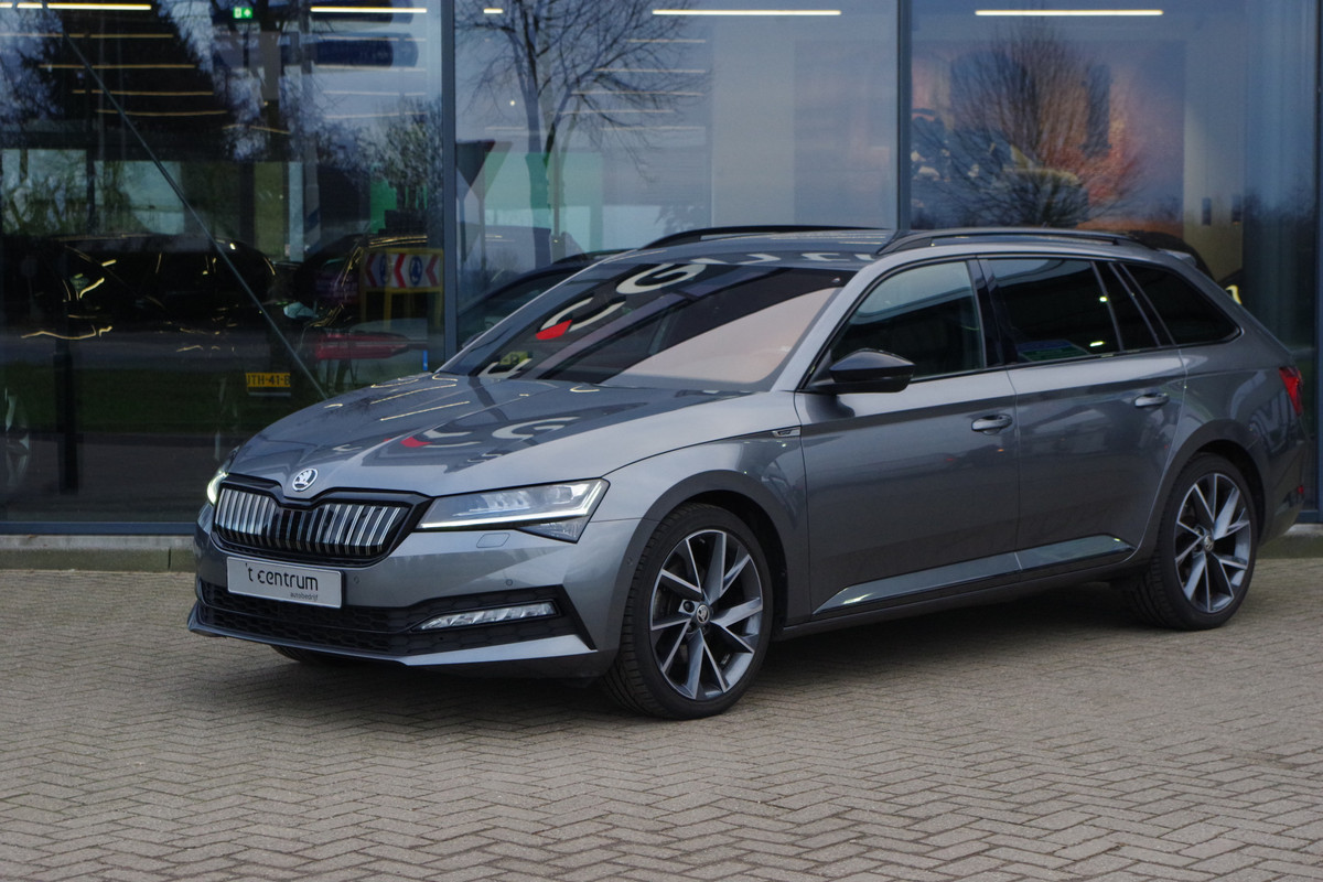 Škoda Superb Combi 1.4 TSI 218 PK iV Sportline BNS PHEV, Trekhaak, Memory, 4 x Stoelverwarming