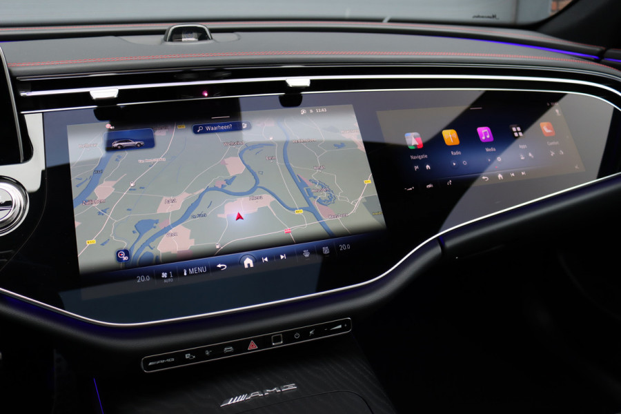 Mercedes-Benz E-Klasse Estate AMG 53 4MATIC+ | 585pk | MBUX Hyperscreen | Achterasbesturing | Distronic | Memory | Burmester | Digital Light | Trekhaak | Surround Camera | AMG-Nightpakket | Augmented Reality |