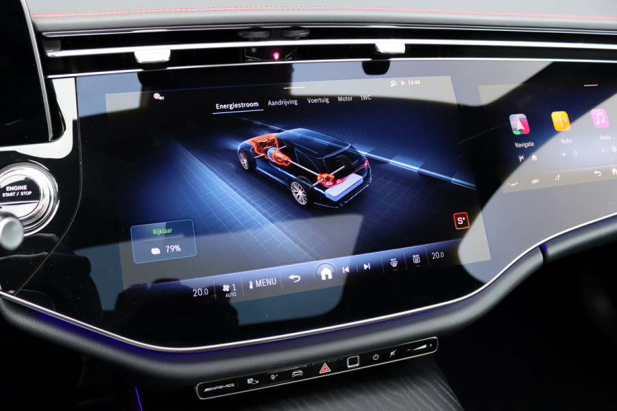 Mercedes-Benz E-Klasse Estate AMG 53 4MATIC+ | 585pk | MBUX Hyperscreen | Achterasbesturing | Distronic | Memory | Burmester | Digital Light | Trekhaak | Surround Camera | AMG-Nightpakket | Augmented Reality |