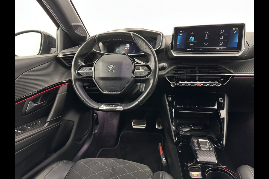 Peugeot e-208 EV GT Pack 50 kWh [ 3-Fase-11kW ] {SOH-88%] (INCL-BTW) *FULL-LED | DIGI-COCKPIT | BLINDSPOT | CAMERA | LEATHER-ALCANTARA | AMBIENTLIGHT | NAVI-FULLMAP | LANE-ASSIST | KEYLESS | DAB | CCS-FASTLOADER | HEATED-SPORTSEATS | PRIVACYGLASS |