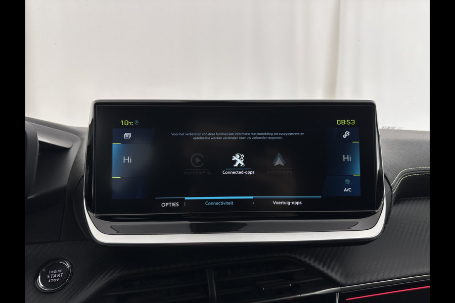 Peugeot e-208 EV GT Pack 50 kWh [ 3-Fase-11kW ] {SOH-88%] (INCL-BTW) *FULL-LED | DIGI-COCKPIT | BLINDSPOT | CAMERA | LEATHER-ALCANTARA | AMBIENTLIGHT | NAVI-FULLMAP | LANE-ASSIST | KEYLESS | DAB | CCS-FASTLOADER | HEATED-SPORTSEATS | PRIVACYGLASS |