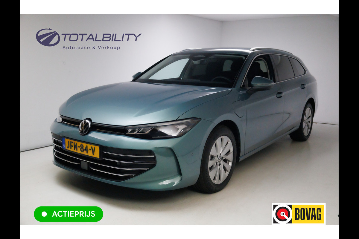 Volkswagen Passat Variant 1.5 eHybrid Buss. 204 PK automaat | Facelift | Travel assist | Stoel &stuurverw. | Elec. klep | Ergo Active stoel met massage, Adaptieve cruise, Camera, Sfeerverlichting