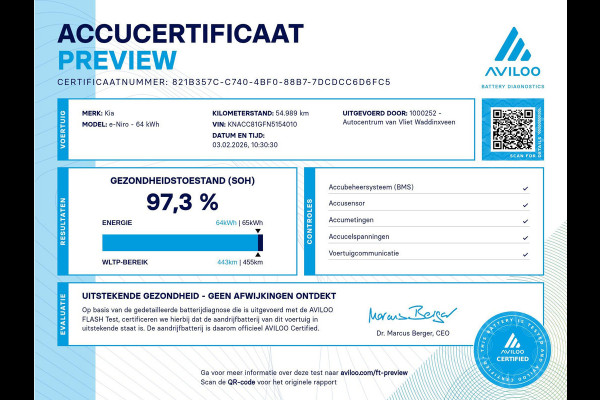 Kia e-Niro DynamicPlusLine 64 kWh l Stoel verwarming l Stuurwiel verwarming l 3 Fase l Trekhaak