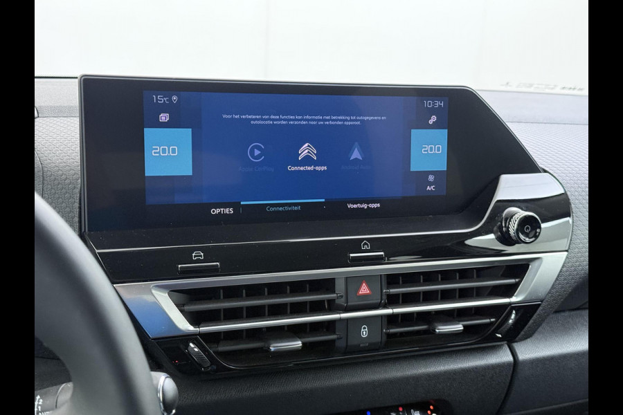 Citroën Ë-C4 Shine 50 kWh SOH 98% 3-FASE LADER | stuur + stoel verwarming | trekhaak | head-up display | Camera | keyles start & go | dodehoek | Rijklaar geleverd met 12 maanden BOVAG-garantie