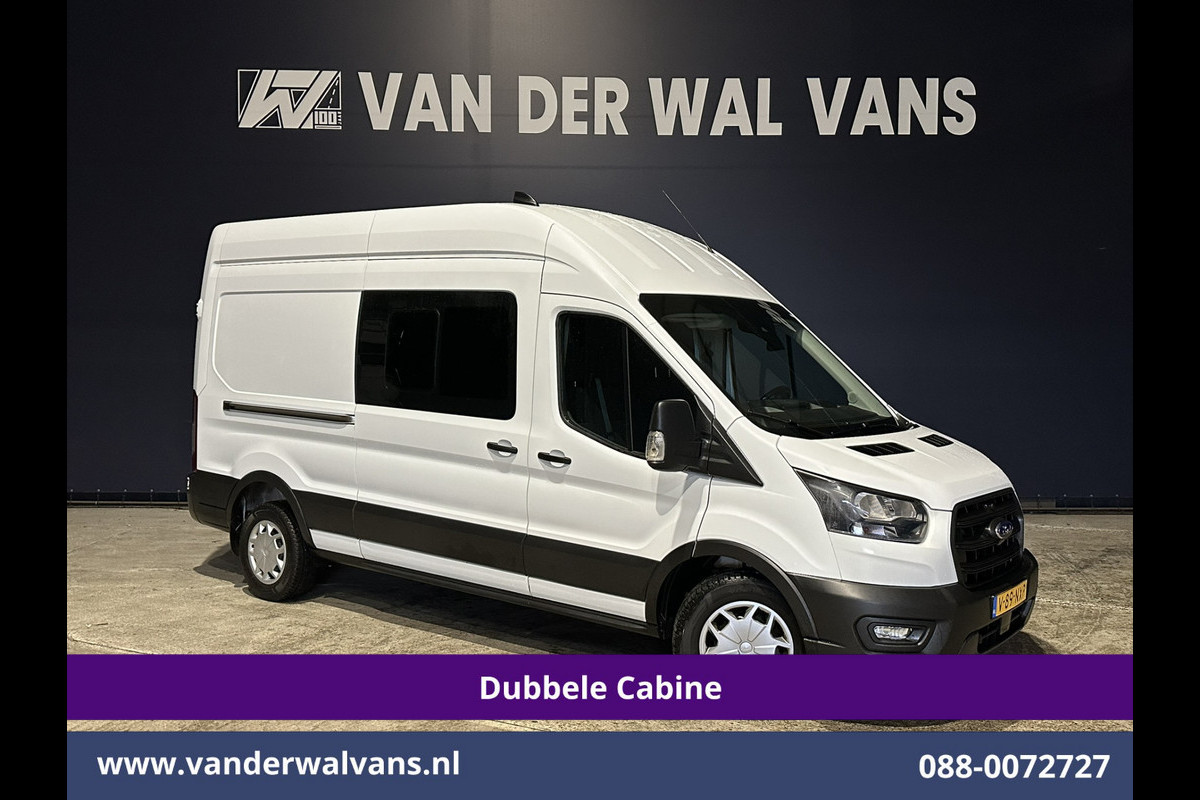 Ford Transit 2.0 TDCI 130pk L3H3 Dubbele Cabine Euro6 Airco | 7-Zits | Cruisecontrol | Verwarmde voorruit Parkeersensoren