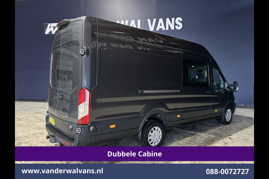 Ford Transit 2.0 TDCI 185pk L4H3 Dubbele Cabine Euro6 Airco | 6-Zits | Camera | Cruisecontrol Parkeersensoren, 2800kg trekvermogen