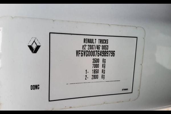 Renault Master 165.35 LAADBAK - LAADKLEP DUBBELLUCHT - EURO 6 - VFT-80-P