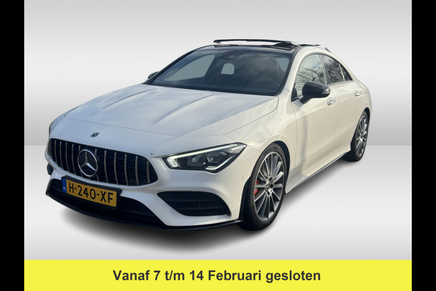 Mercedes-Benz CLA-Klasse 200 Business Solution AMG / Panoramadak / Camera / Sfeerverlichting / 18'' / Leder&Alcantara / Stoelverwarming / DAB / Cruise Control