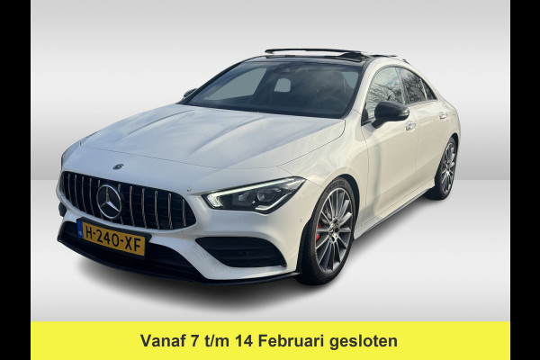 Mercedes-Benz CLA-Klasse 200 Business Solution AMG / Panoramadak / Camera / Sfeerverlichting / 18'' / Leder&Alcantara / Stoelverwarming / DAB / Cruise Control