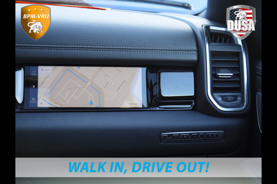 Dodge Ram 1500 | Laramie | Premium | 3.0L I6 Hurricane | Crew Cab | 4X4 | | BPM-VRIJ | Niveau regeling | Passenger Display | Getoonde accessoires zijn verkrijgbaar tegen meerprijs