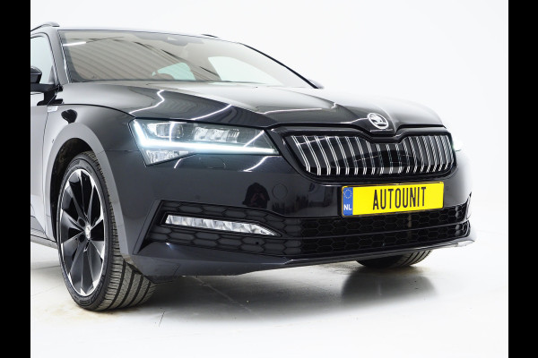 Škoda Superb Combi 1.4 TSI iV Sportline | Sportstoelen | Adaptive Cruise | Trekhaak | Keyless | Camera | Memory | Sfeerlicht