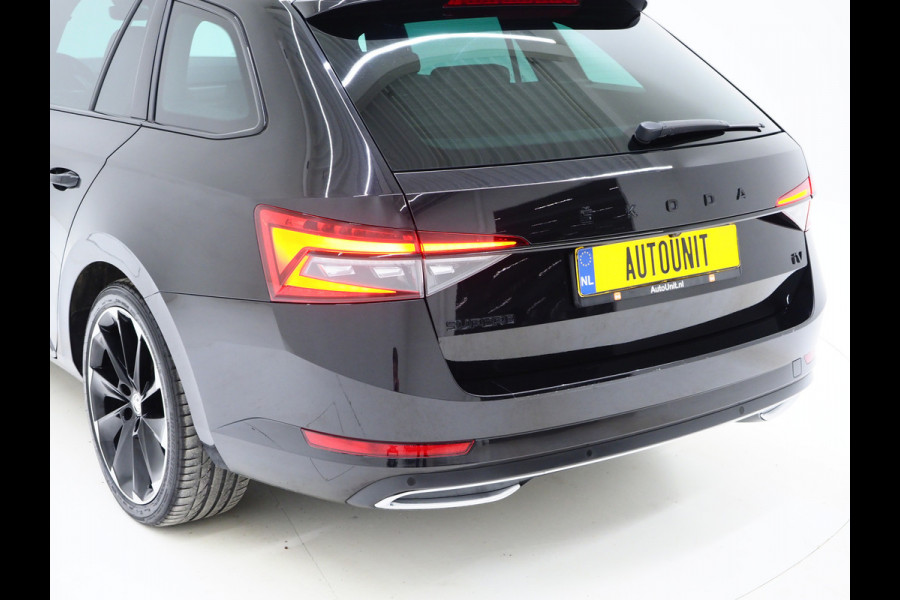 Škoda Superb Combi 1.4 TSI iV Sportline | Sportstoelen | Adaptive Cruise | Trekhaak | Keyless | Camera | Memory | Sfeerlicht