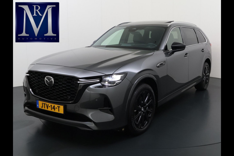 Mazda CX-80 2.5 e-SkyActiv PHEV Homura Plus 6p. 7 PERSOONS| ELEK. ACHTERKLEP | PANO| HEAD-UP | DODE HOEK| ADAPTIVE. CRUISE | ACHTERBANK VERWARMD |BOSE | SUPER COMPLEET!