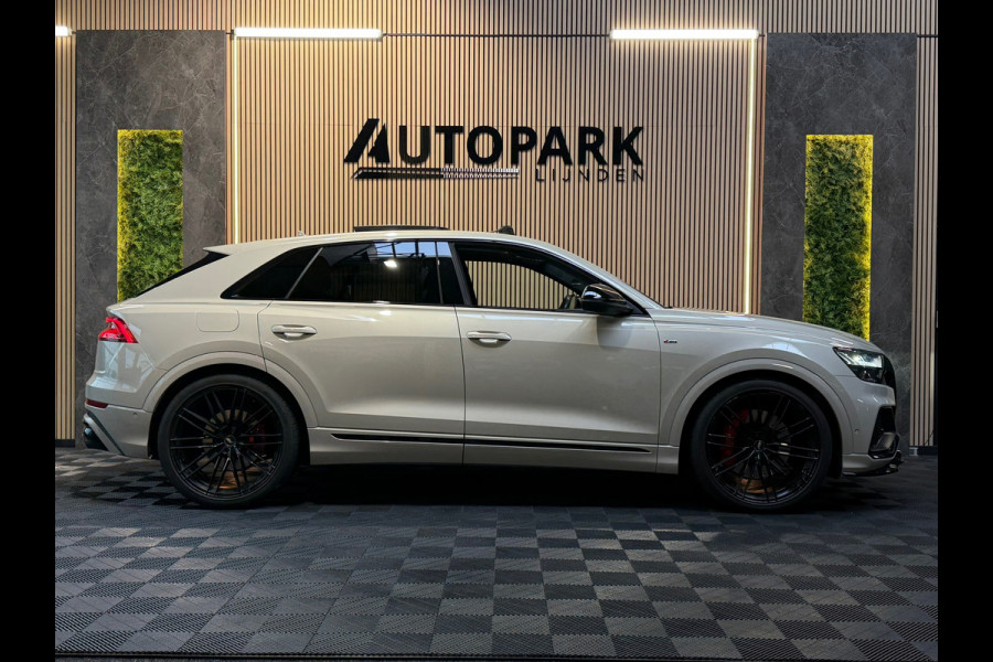Audi Q8 55 TFSI e quattro |3X S Line|ABT|PANO|SOFTCLOSE|B&O|360CAM|DEALER ONDERHOUDEN| LUCHTVERING |23 INCH|PLUG IN|340PK|BOMVOL!