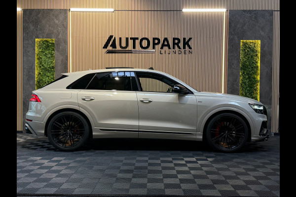 Audi Q8 55 TFSI e quattro |3X S Line|ABT|PANO|SOFTCLOSE|B&O|360CAM|DEALER ONDERHOUDEN| LUCHTVERING |23 INCH|PLUG IN|340PK|BOMVOL!