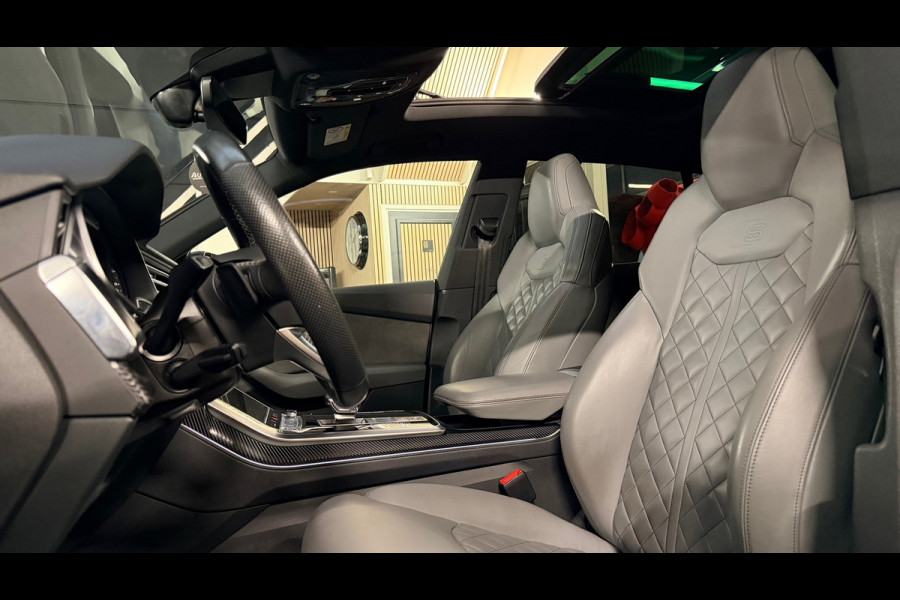 Audi Q8 55 TFSI e quattro |3X S Line|ABT|PANO|SOFTCLOSE|B&O|360CAM|DEALER ONDERHOUDEN| LUCHTVERING |23 INCH|PLUG IN|340PK|BOMVOL!
