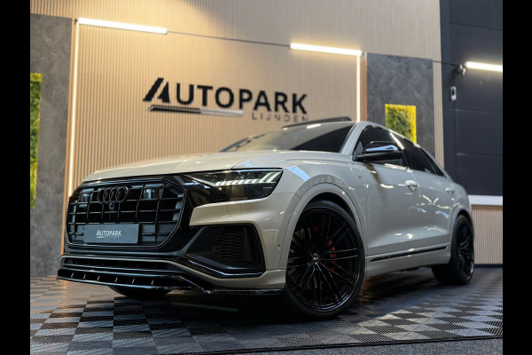 Audi Q8 55 TFSI e quattro |3X S Line|ABT|PANO|SOFTCLOSE|B&O|360CAM|DEALER ONDERHOUDEN| LUCHTVERING |23 INCH|PLUG IN|340PK|BOMVOL!