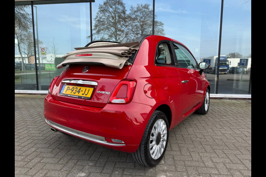 Fiat 500C 1.0 Hybrid Dolcevita - Navi - Airco - Parkeerhulp - 15"LMV