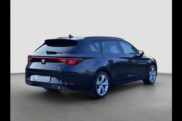 Seat Leon Sportstourer 1.0 eTSI FR | Carplay | Virtual | DAB+ | Navi | Sfeerverlichting | Dealer onderhouden | Allseason banden
